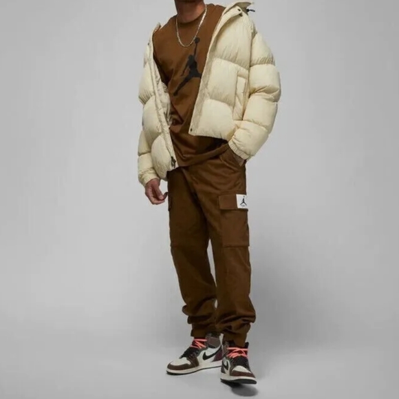 Men's Nike Jordan Essentials Utility Cargo Pants Brown NWT - Picture 7 of 15